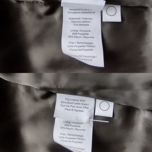 Danier Leather Ladies Jacket with detachable lining - Picture 5 of 9